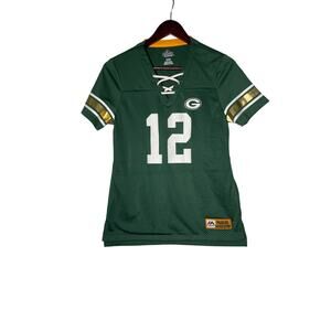 Green Bay Packers Majestic Women's Green Small Rodgers Jersey 12 NFL Football